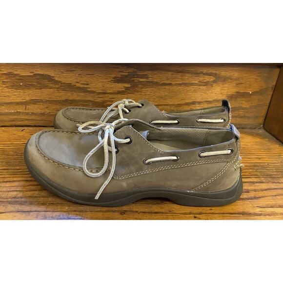 LL Bean Beige Suede Leather Flex Free Boat Shoes Women’s 9 - Picture 1 of 8